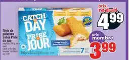 Super C filets de poissons panés Prise du jour | Catch of the Day breaded fish fillets offer