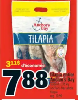 Super C TILAPIA ENTIER ANCHOR'S BAY | ANCHOR'S BAY WHOLE TILAPIA offer
