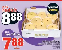Super C poires asiatiques/asian pears offer