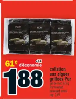 Super C collation aux algues grillées Pur | Pur roasted seaweed snack offer