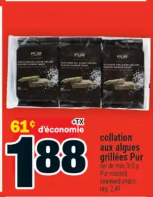Super C collation aux algues grillées Pur | Pur roasted seaweed snack offer