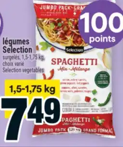 Super C légumes Selection | Selection vegetables offer