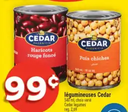 Super C LÉGUMINEUSES CEDAR | CEDAR LEGUMES offer