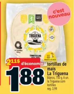 Super C TORTILLAS DE MAÏS LA TRIGUENA | LA TRIGUENA CORN TORTILLAS offer