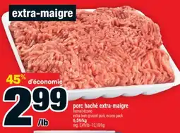 Super C EXTRA LEAN GROUND PORK | PORC HACHÉ EXTRA‑MAIGRE offer