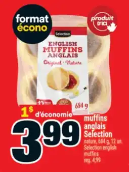 Super C MUFFINS ANGLAIS SELECTION | SELECTION ENGLISH MUFFINS offer