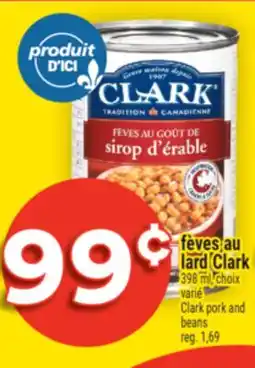 Super C FÈVES AU LARD CLARK | CLARK PORK AND BEANS offer