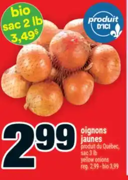 Super C OIGNONS JAUNES | YELLOW ONIONS offer
