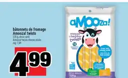 Super C BÂTONNETS DE FROMAGE AMOOZA! TWISTS | AMOOZA! TWISTS CHEESE STICKS offer