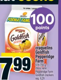 Super C CRAQUELINS GOLDFISH PEPPERIDGE FARM | PEPPERIDGE FARM GOLDFISH CRACKERS offer