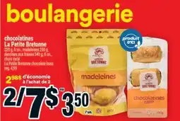 Super C CHOCOLATINES LA PETITE BRETONNE/LA PETITE BRETONNE CHOCOLATE BUNS offer