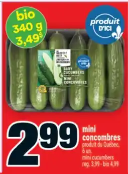 Super C mini concombres/mini cucumbers offer