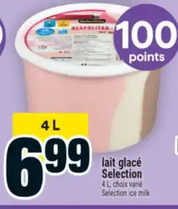 Super C LAIT GLACÉ SELECTION | SELECTION ICE MILK offer