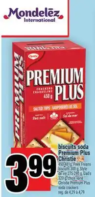 Super C biscuits soda Premium Plus Christie | Christie Premium Plus soda crackers offer