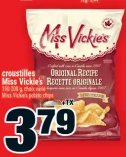 Super C CROUSTILLES MISS VICKIE'S | MISS VICKIE'S POTATO CHIPS offer