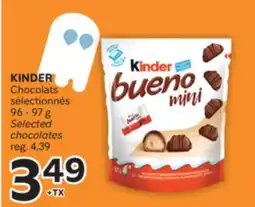 Brunet KINDER Chocolats sélectionnés offer