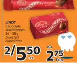 Brunet LINDT Chocolats sélectionnés offer