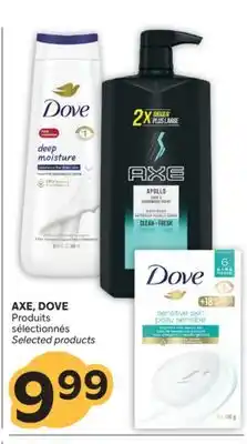 Brunet AXE, DOVE Produits sélectionnés offer
