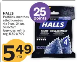 Brunet HALLS Pastilles, menthes sélectionnées offer