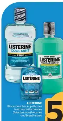 Brunet LISTERINE Rince-bouches et pellicules fraîcheur sélectionnés offer