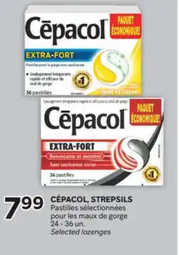 Brunet CÉPACOL, STREPSILS Pastilles sélectionnées pour les maux de gorge offer
