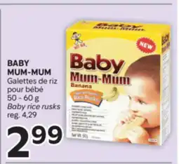 Brunet BABY MUM-MUM Galettes de riz pour bébé offer
