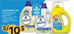 Brunet LA PARISIENNE, TIDE Détergents à lessive et assouplissants sélectionnés offer