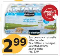 Brunet SELECTION Eau de source naturelle sélectionnée offer