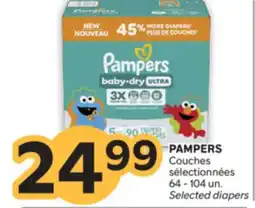 Brunet PAMPERS Couches sélectionnées offer