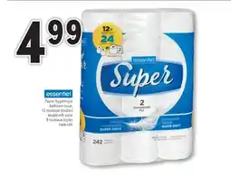 Familiprix ESSENTIEL, Bathroom tissue, 12 double rolls or 8 triple rolls offer
