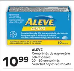 Brunet ALEVE Comprimés de naproxène sélectionnés offer