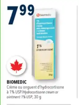 Familiprix BIOMEDIC, Hydrocortisone cream or ointment 1% USP, 30 g offer