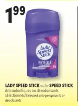 Familiprix LADY SPEED STICK, Selected anti-perspirants or deodorants offer
