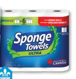 Familiprix SPONGE TOWELS, Ultra or Ultra Pro, Paper towels, 3 double rolls offer