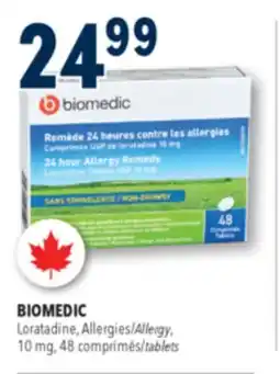 Familiprix BIOMEDIC Loratadine, Allergy, 10mg, 48tablets offer