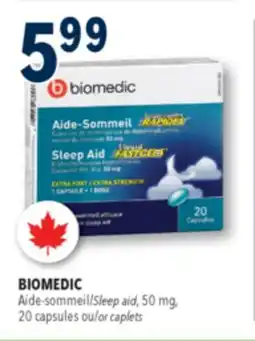 Familiprix BIOMEDIC, Sleep aid, 50mg, 20 capsules or caplets offer