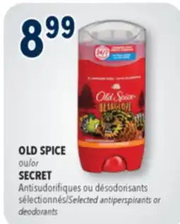 Familiprix OLD SPICE, Selected deodorants offer