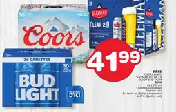 Marches Tradition BIÈRE COORS LIGHT, SLEEMAN CLEAR 2.0 OU/OR BUD LIGHT BEER offer
