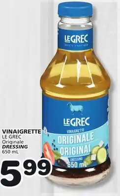 Marches Tradition LE GREC DRESSING offer