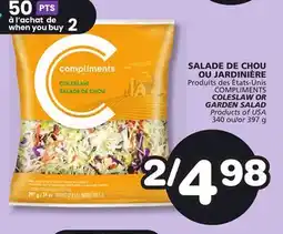 Marches Tradition COMPLIMENTS COLESLAW OR GARDEN SALAD offer