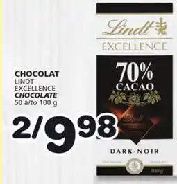 Marches Tradition LINDT EXCELLENCE CHOCOLATE offer