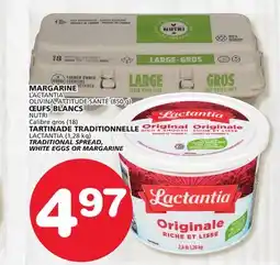 Marches Tradition NUTRI Calibre gros (18) LACTANTIA (1,28 kg) TRADITIONAL SPREAD, WHITE EGGS OR MARGARINE offer