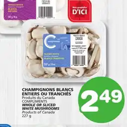 Marches Tradition COMPLIMENTS WHOLE OR SLICED WHITE MUSHROOMS offer