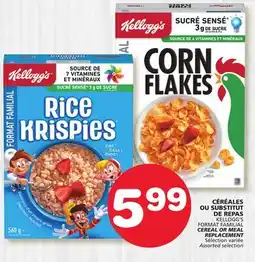 Marches Tradition KELLOGG'S CEREAL OR MEAL REPLACEMENT offer