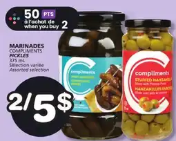 Marches Tradition COMPLIMENTS PICKLES offer