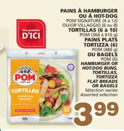Marches Tradition POM (6) HAMBURGER OR HOT-DOG BUNS, TORTILLAS, TORTIZZA FLAT BREADS OR BAGELS offer