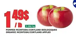 Marches Tau POMMES MCINTOSH/CORTLAND BIOLOGIQUES offer