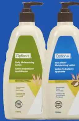 Proxim OPTION+ Moisturizing lotion offer