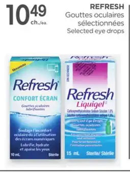 Proxim REFRESH Selected eye drops offer
