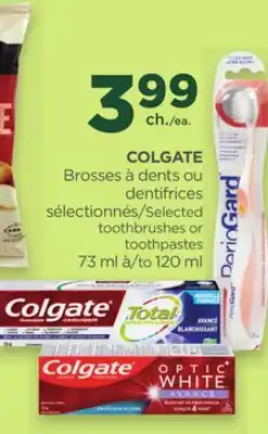 Proxim COLGATE Selected toothbrushes or toothpastes offer